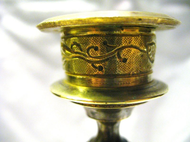Bronze Candlesticks 19th Century
