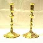 Georgian Brass Candlesticks