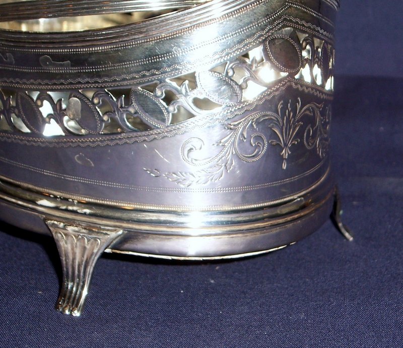 Georgian Sterling Sweet Meat Basket,; Peter Bateman