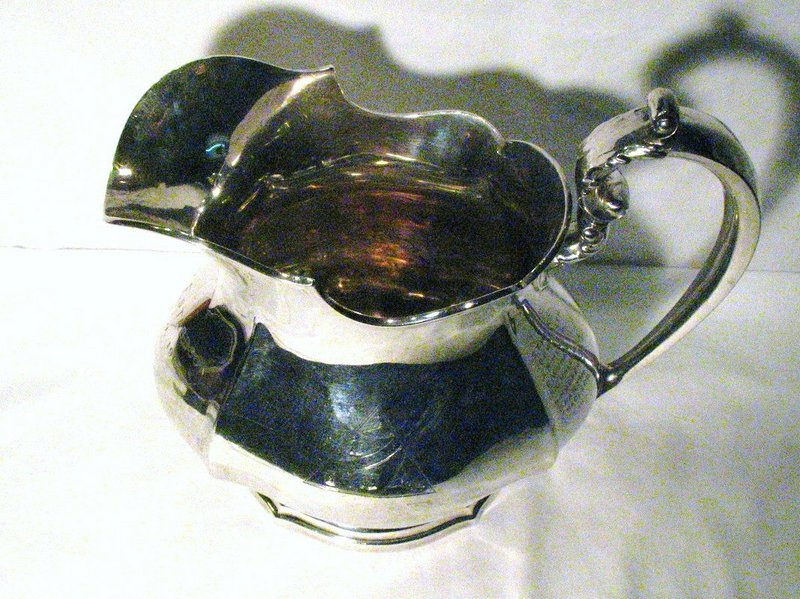 Whiting Sterling Water Pitcher; Harvard Owl Club