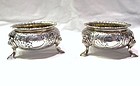 Newell Harding Coin Silver Salts Pair
