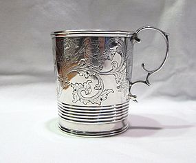 Obadiah Rich Coin Silver Mug Important and Historic