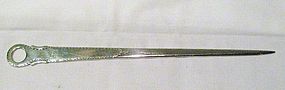 Irish Georgian Sterling Silver Meat or Game Skewer 1782