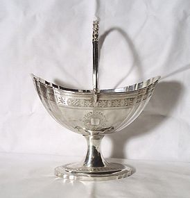 Georgian Irish Silver Large Sugar Basket