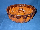 American Redware Pudding Mold