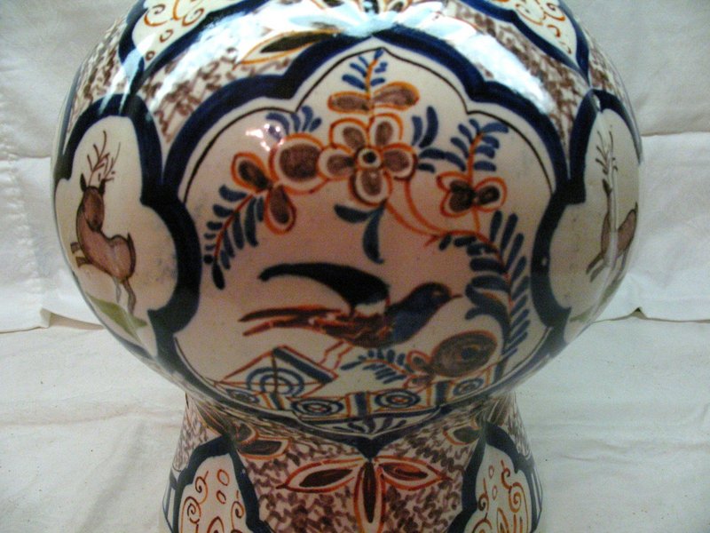 Large 18th Century Dutch Delft Vase