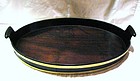 Georgian Mahogany Brass Banded Serving Tray