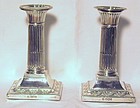 Victorian Silver Candlesticks; 1899