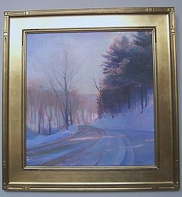Brian Sweetland; Country Road in Winter