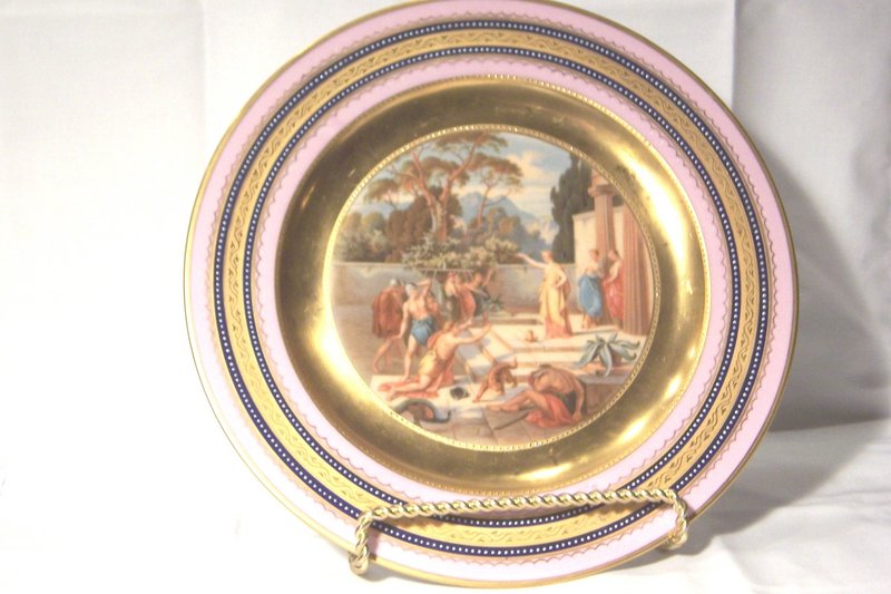 German Cabinet Plate Odysseus and Telemachos