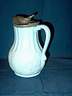 Victorian Milk or Syrup Jug with Pewter Lid; 1861