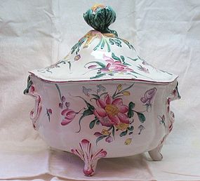 French Faience Soup Tureen
