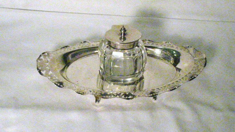 Victorian Sterling Silver Inkstand