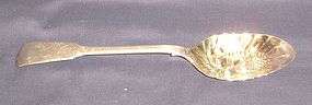 Early Victorian Silver Berry Spoon Mary Chawner 1839