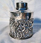 English Victorian Silver Tea Caddy