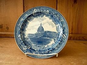 Wedgwood Blue and White Historical Plate