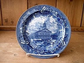 Wedgwood Blue and White Historical Plate.