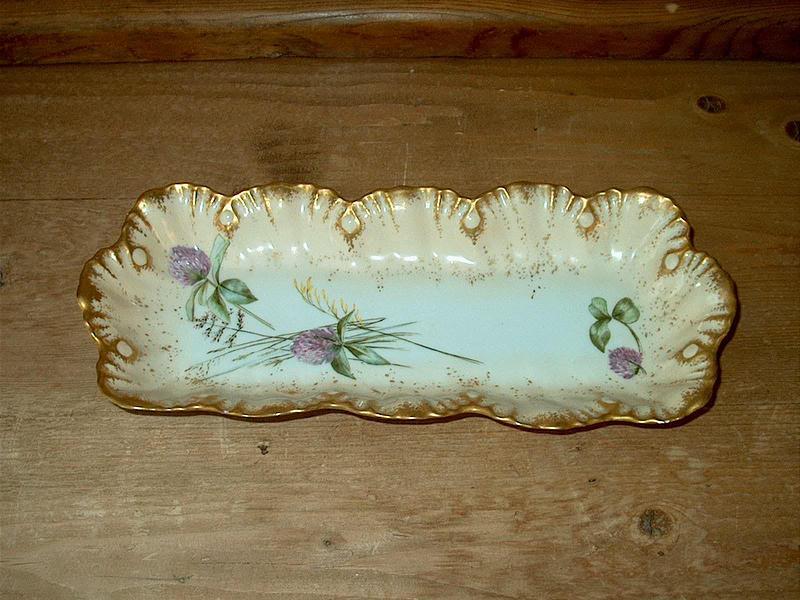 Limoges Thistle Pattern Tray