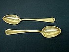 Pair of Sterling Baby Spoons by Durgin
