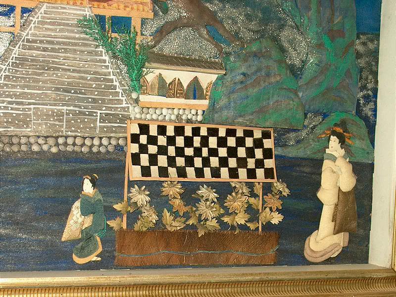 Oriental Diorama of a Village Scene