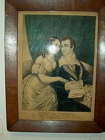 Nathanial Currier; Hand Colored Lithograph