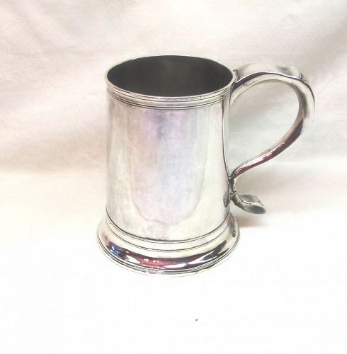 Georgian Silver Newcastle Armorial Pint Mug