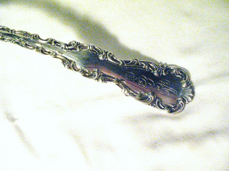 Whiting Louis XV Sterling Double Lip Punch Ladle