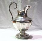 Coin Silver Cream Jug Newell Harding; Boston