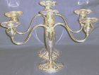 Tiffany Sterling Silver Candelabra; A Pair made by Dominick & Haff