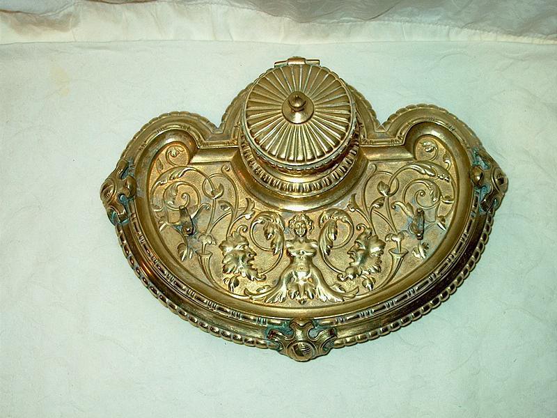 Victorian Assembled Brass Deskset
