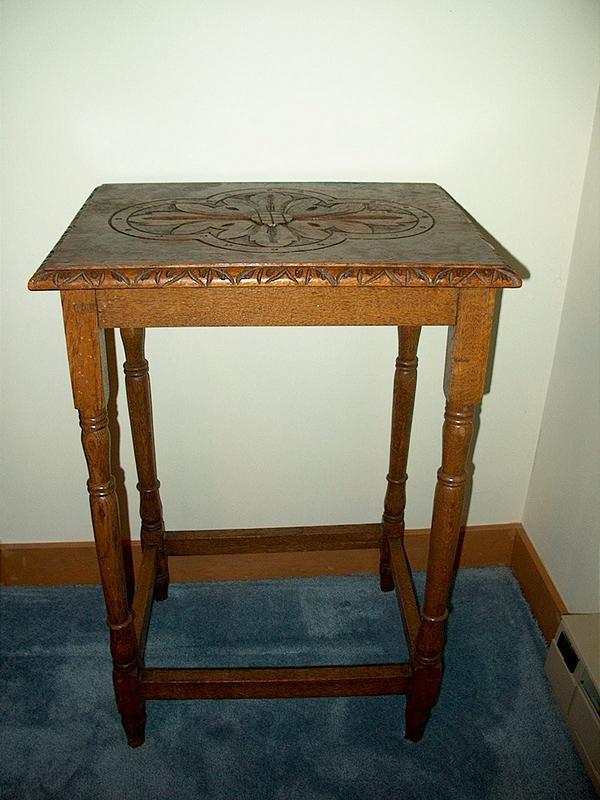 Victorian Carved Oak Parlor Stand