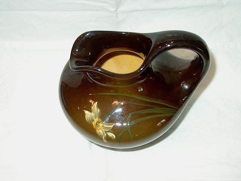 Weller Glazed Pottery Ewer; Louwelsa
