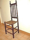 Bannister Back Chair; Eighteenth Century