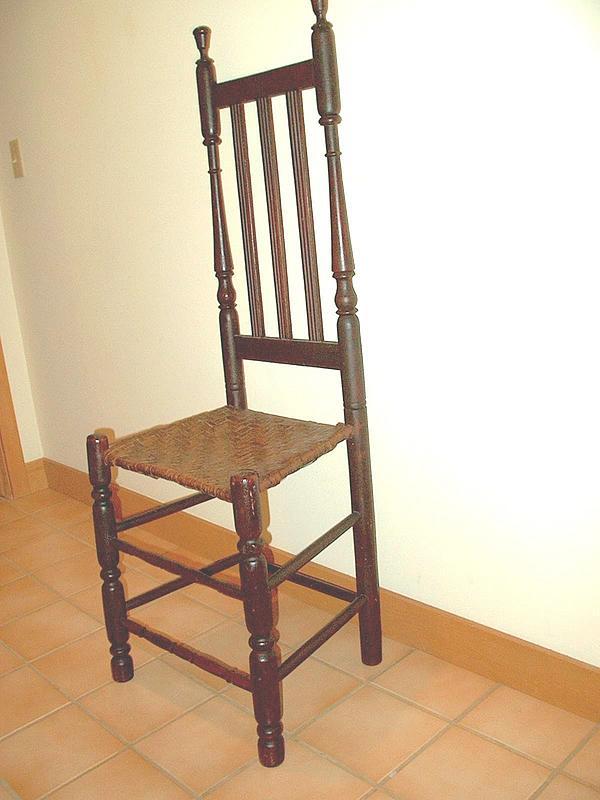 Bannister Back Chair; Eighteenth Century