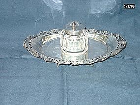 Late Victorian Sterling Silver Inkstand