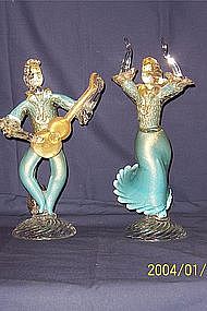 Hand Blown Venetian Glass figures