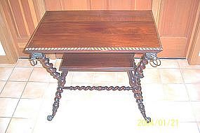 Merklen Brothers Mahogany Side Table