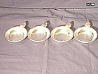 Herbst & Wassall Sterling Nut Dishes; Set of Four