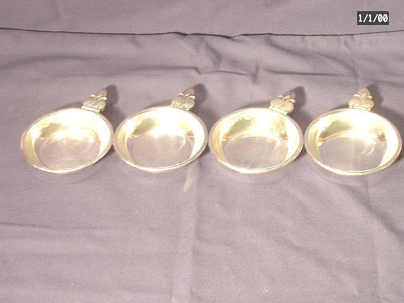 Herbst &amp; Wassall Sterling Nut Dishes; Set of Four