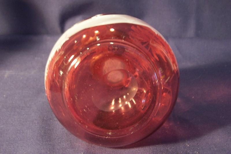 Mary Gregory; Pair of Cranberry Glass Cruets