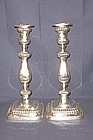 Gorham Sterling Silver Candlesticks in Georgian Style