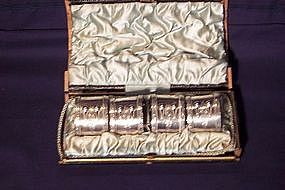 Sterling Silver Napkin Rings; Set of Four