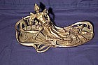 Art Nouveau Figural Tray;  Woman with Book and Pen