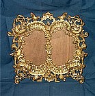 Victorian Brass Double Picture Frame