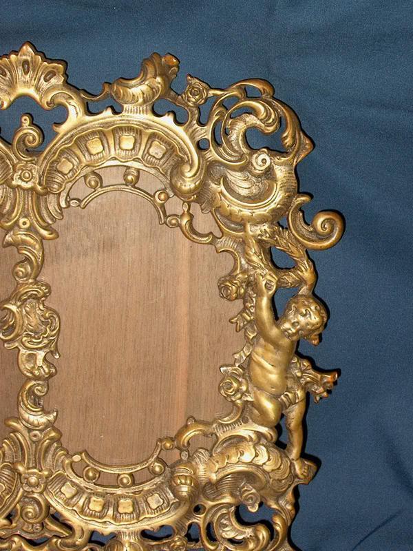 Victorian Brass Double Picture Frame