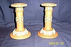 Doulton Lambeth Candlesticks "Silicon"