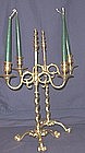 Pair of English Brass Candelabra