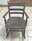 Child's Victorian Rocker with Rush Seat