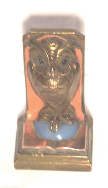 Bronze Owl Bookends 1920's