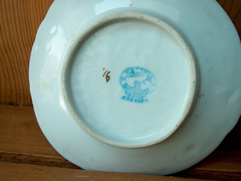 Bohemian Carlsbad Porcelain Condiment Jar